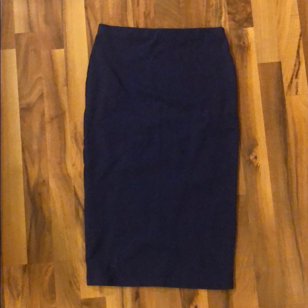 Long pencil skirt - royal blue